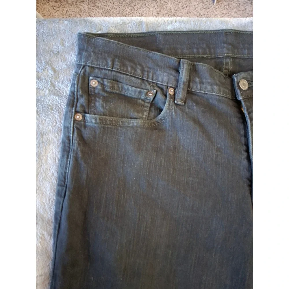 Levis 511 Slim Fit Jeans Mens 33x34 Dark Gray Charcoal Denim Pants 18181-0034